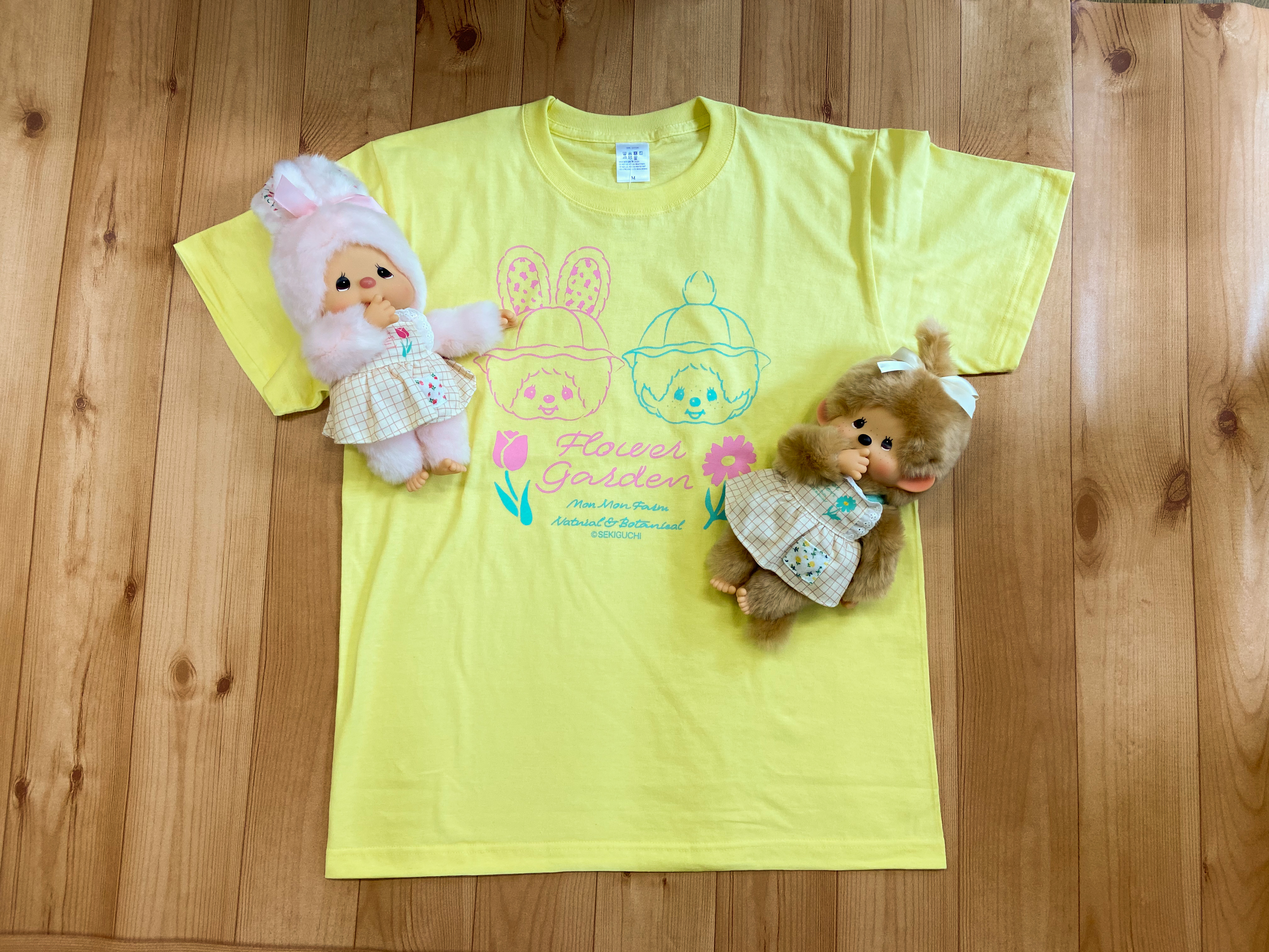 Mon Mon Farm フラワーモンチッチシリーズ Tシャツ・トート