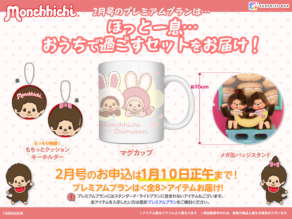 モンチッチ「サプライズボックス」2月号 プレミアムプラン