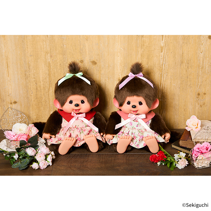 【感謝価格】 SFDSオリジナル】 フラワーモンチッチちゃん やわらかL ピンク ぬいぐるみ
