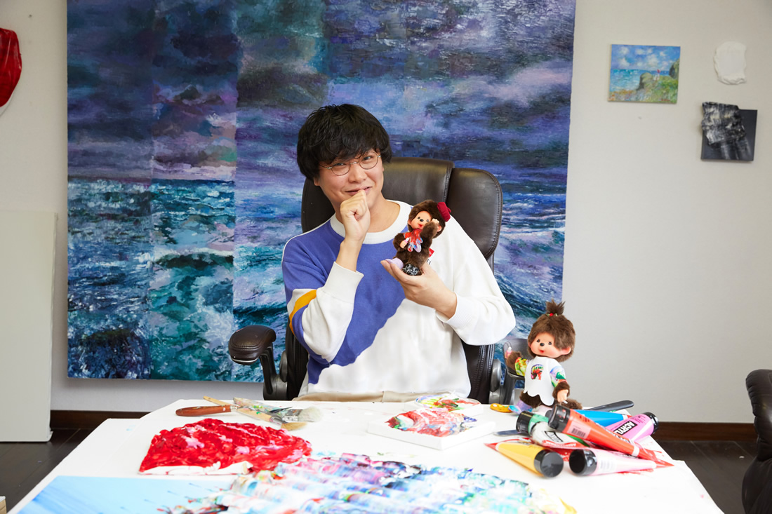 Sekiguchi - 杉田陽平コラボモンチッチ　アートなモンチッチちゃん 杉田陽平コラボ アートなモンチッチちゃん 「white and red