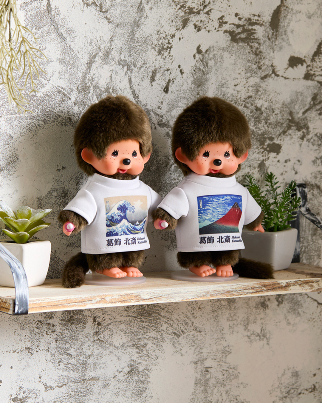 新品 ビーチサイドストーリー 男の子 浮き輪付き モンチッチ 515 アートだモン！チッチ 男の子 （富嶽三十六景 - 凱風快晴