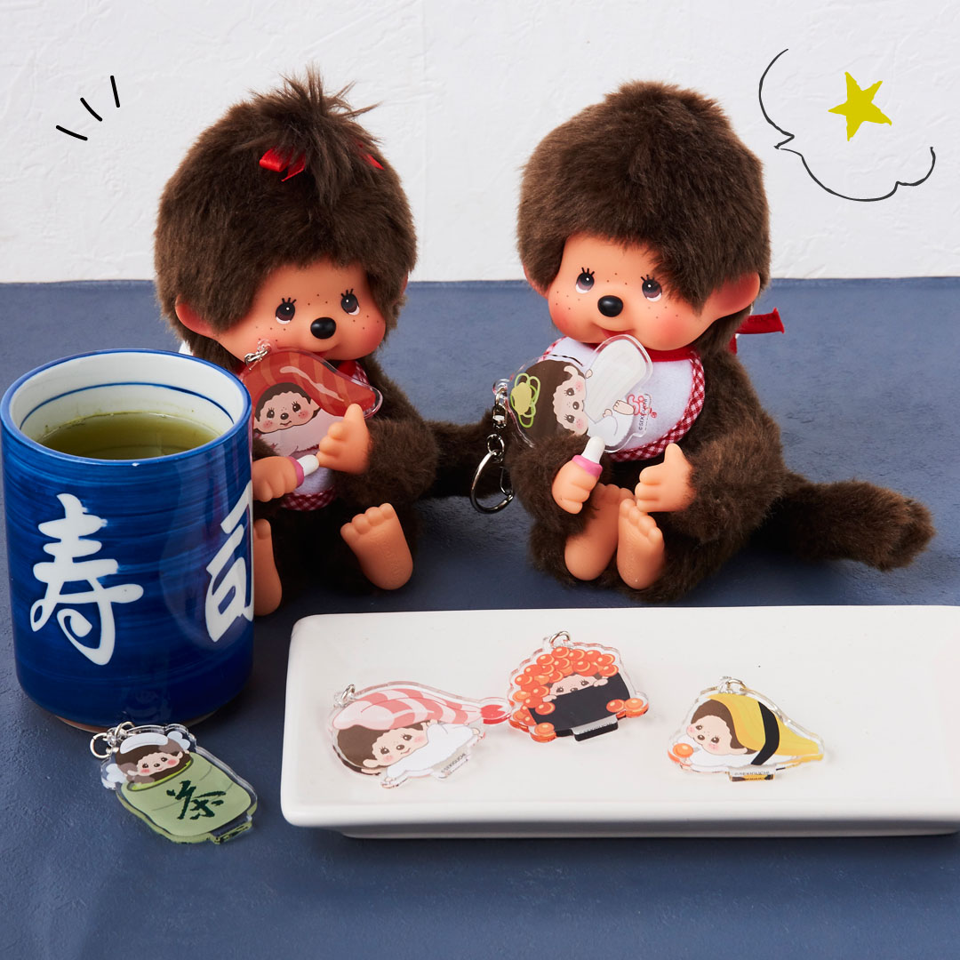 食欲の秋！とってもキュートなお寿司キーホルダー！ | モンチッチ