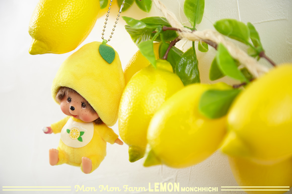 Mon Mon Farm LEMON 商品写真3 レモン モンチッチ 顔でかSSキーチェーン